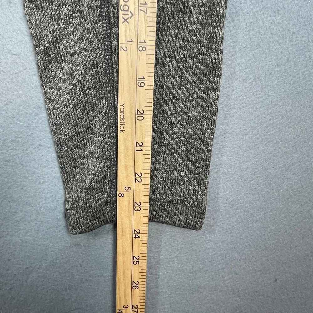 Eddie Bauer Gray Heathered Quarter Zip Fleece Pullover Mens Medium M